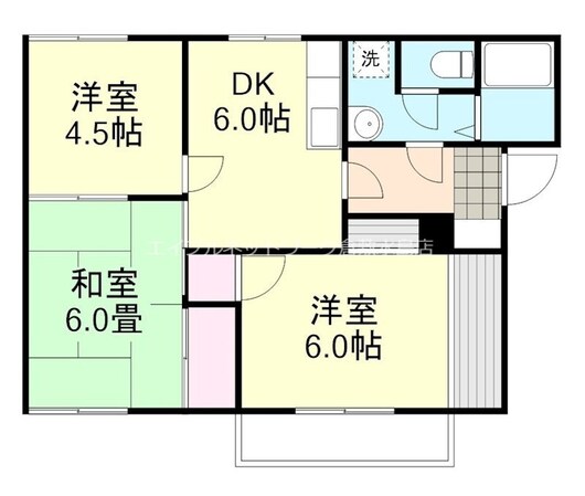 コーポ三宅Ａ棟の物件間取画像